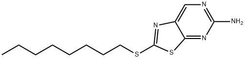 5-Amino-2-(octylthio)thiazolo[5,4-d]pyrimidine Struktur