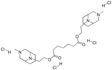 bis[2-(7-methyl-7,9-diazabicyclo[3.3.1]non-9-yl)ethyl] heptanedioate t etrahydrochloride Struktur