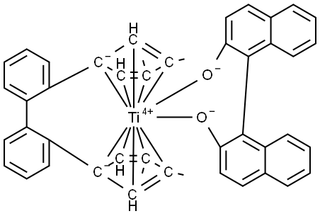 (R)-BIPHENYL-(3,4-DIMETHYL-1-CYCLOPENTADIENYL)-TITANIUM(IV)-(R)-1,1'-BINAPHTHYL-2 Struktur