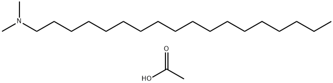 N, N-DIMETHYLOCTADECYLAMINE ACETATE Struktur