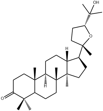 (24R)-20,24-Epoxy-25-hydroxy-5α-dammaran-3-one Struktur