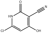 6-chloro-4-hydroxy-2-oxo-1,2-dihydropyridine-3-carbonitrile Struktur