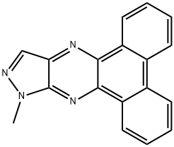 10-Methyl-10H-dibenzo[f,h]pyrazolo[3,4-b]quinoxaline Struktur