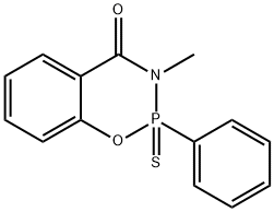 2-Phenyl-3-methyl-2,3-dihydro-4H-1,3,2-benzoxazaphosphorin-4-one 2-sul fide Struktur