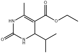 Ethyl 4-isopropyl-6-methyl-2-oxo-1,2,3,4-tetrahydro-5-pyrimidinecarboxylate Struktur