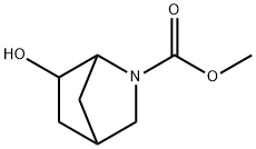 2-Azabicyclo[2.2.1]heptane-2-carboxylic  acid,  6-hydroxy-,  methyl  ester Struktur