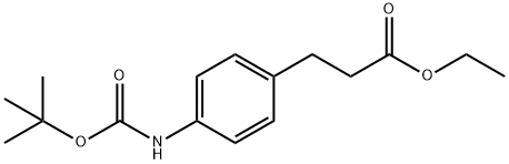 ETHYL 3-(4-(TERT-BUTOXYCARBONYLAMINO)PHENYL)PROPANOATE Struktur