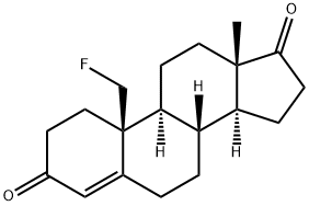 19-fluoroandrost-4-ene-3,17-dione Struktur