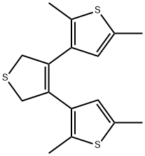 3,4-BIS(2,5-DIMETHYLTHIOPHEN-3-YL)-2,5-DIHYDROTHIOPHENE Struktur