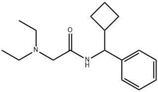 N-(alpha-Cyclobutylbenzyl)-2-(diethylamino)acetamide Struktur