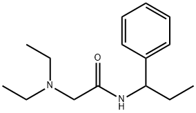 2-(Diethylamino)-N-(alpha-ethylbenzyl)acetamide Struktur