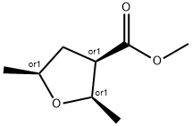 3-Furancarboxylicacid,tetrahydro-2,5-dimethyl-,methylester,(2alpha,3alpha,5alpha)- Struktur