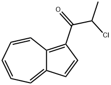 1-Propanone, 1-(1-azulenyl)-2-chloro- (9CI) Struktur