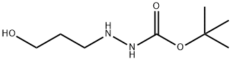 Hydrazinecarboxylic acid, 2-(3-hydroxypropyl)-, 1,1-dimethylethyl ester (9CI) Struktur