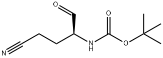 Carbamic acid, [(1S)-3-cyano-1-formylpropyl]-, 1,1-dimethylethyl ester (9CI) Struktur