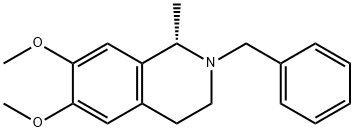 (1S)-1,2,3,4-Tetrahydro-6,7-dimethoxy-1-methyl-2-(phenylmethyl)isoquinoline Struktur