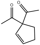 Ethanone, 1,1-(2-cyclopenten-1-ylidene)bis- (9CI) Struktur