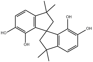 3,3,3',3'-TETRAMETHYL-1,1'-SPIROBIINDAN-5,5',6,6',7,7'-HEXOL Struktur