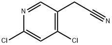 4,6-Dichloropyridine-3-acetonitrile Struktur