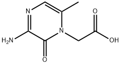 1(2H)-Pyrazineaceticacid,3-amino-6-methyl-2-oxo-(9CI) Struktur