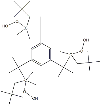 [1,3,5-benzenetriyltris(1-methylethylidene)]tris(tert-butyl) peroxide Struktur