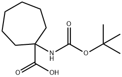 1-TERT-BUTOXYCARBONYLAMINO-CYCLOHEPTANECARBOXYLIC ACID Struktur