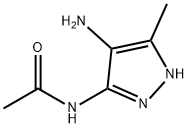 Acetamide,  N-(4-amino-5-methyl-1H-pyrazol-3-yl)- Struktur