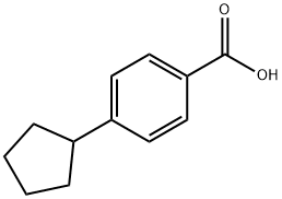 BENZOIC ACID, 4-CYCLOPENTYL- Struktur