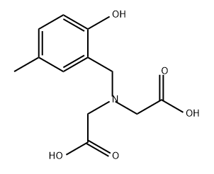 [Carboxymethyl-(2-hydroxy-5-methyl-benzyl)amino]acetic acid Struktur