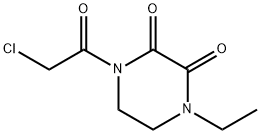 2,3-Piperazinedione, 1-(chloroacetyl)-4-ethyl- (9CI) Struktur