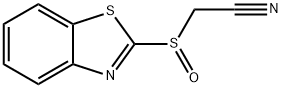 Acetonitrile, (2-benzothiazolylsulfinyl)- (9CI) Struktur