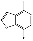 Benzofuran, 7-fluoro-4-methyl- (9CI) Struktur