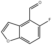 4-Benzofurancarboxaldehyde,  5-fluoro- Struktur