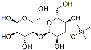 4-O-[2-O,3-O,4-O,6-O-Tetrakis(trimethylsilyl)-α-D-glucopyranosyl]-1-O,2-O,3-O,6-O-tetrakis(trimethylsilyl)-D-glucopyranose Struktur