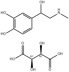 DL-Epinephrine L-bitartrate Struktur