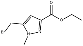 ethyl 5-(broMoMethyl)-1-Methyl-1H-pyrazole-3-carboxylate Struktur