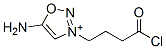 4-(5-amino-1-oxa-2-aza-3-azoniacyclopenta-2,4-dien-3-yl)butanoic acid chloride Struktur