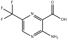 3-aMino-6-(trifluoroMethyl)pyrazine-2-carboxylic acid Struktur