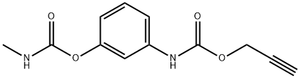 m-(Methylcarbamoyloxy)carbanilic acid 2-propyn-1-yl ester Struktur