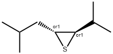 Thiirane, 2-(1-methylethyl)-3-(2-methylpropyl)-, trans- (9CI) Struktur