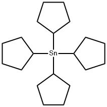 Tetracyclopentylstannane Struktur