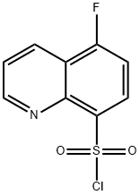 5-FLUORO-8-QUINOLINESULFONYL CHLORIDE Struktur