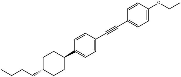 TRANS-1-(2-(4-(4-BUTYLCYCLOHEXYL)PHENYL)ETHYNYL)-4-ETHOXYBENZENE Struktur