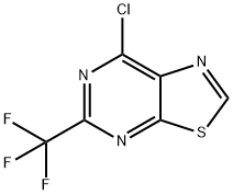 7-Chloro-5-(trifluoromethyl)[1,3]thiazolo[5,4-d]pyrimidine Struktur