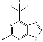 2-CHLORO-6-(TRIFLUOROMETHYL)-9H-PURINE Struktur