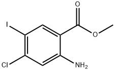 BENZOIC ACID, 2-AMINO-4-CHLORO-5-IODO-, METHYL ESTER Struktur