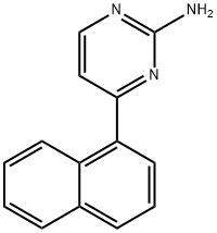 2-PyriMidinaMine, 4-(1-naphthalenyl)- Struktur