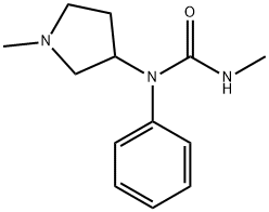 3-Methyl-1-(1-methyl-3-pyrrolidinyl)-1-phenylurea Struktur