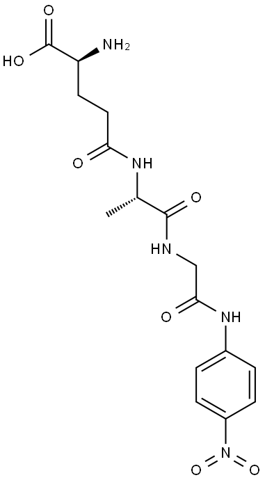 H-GAMMA-GLU-ALA-GLY-PNA Struktur