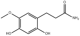 Benzenepropanamide, 2,4-dihydroxy-5-methoxy- (9CI) Struktur